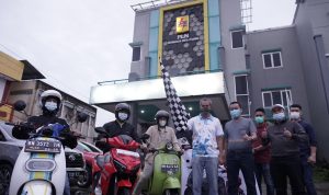 Tempuh Jarak 280 KM, PLN Babel Touring Motor Listrik Mentok-Toboali