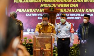 Wagub Sulsel Mensupport Pencanangan Pembangunan Zona Integritas Menuju WBBM