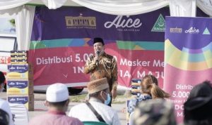 Wagub Sulsel Hadiri Launching Distribusi Masker