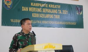 Dandim 0429/Lamtim Gelar Kampanye Kreatif Tarik Minat Generasi Muda Masuk TNI-AD