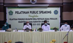 Bupati Hadiri Pelatihan Public Speaking Pokjaluh Kemenag Jeneponto