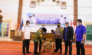 Konfrensi PWI Lamtim ke VI 2021-2024 Dibuka Bupati M. Dawam Raharjo