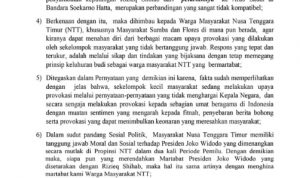 Kerumunan di NTT, FKM FLOBAMORA Layangkan Surat Pernyataan Sikap Secara Terbuka