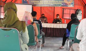 Gandeng Polres, Satgas TMMD 110 Kodim 0429/Lamtim Berikan Sosialisasi Hukum dan Kamtibmas