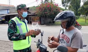 Koramil 2307/Ciwandan Laksanakan Operasi Yutisi di Sekitaran Kecamatan Ciwandan