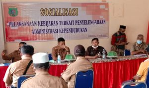 Dukcapil Pasangkayu Gelar Sosialiasi, Camat Bulutaba Beri Support