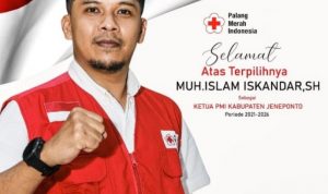 Sah! Islam Iskandar Terpilih Secara Aklamasi Jadi Ketua PMI Jeneponto, Berikut Profilnya