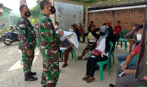 Ratusan Warga Lampung Timur Ikuti Serbuan Vaksinasi Kodim 0429/Lamtim