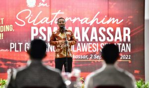 Jelang Laga PSM Makassar, Plt Gubernur Silaturahmi Sekaligus Lepas Tim PSM Makassar