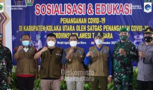 Sekda Kolaka Utara Sosialisasi dan Edukasi Penanganan Covid-19