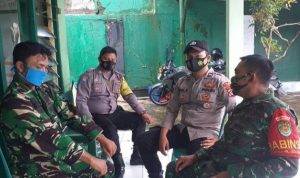 Silaturahmi Anggota Polsek Malingping Polres Lebak ke Koramil 0313/Malingping