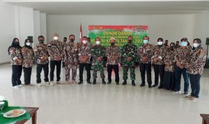 HUT TNI Ke-76, Laksanakan Donor Darah di Tiga Tempat