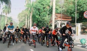 SOBAT MOLEN Gowes Gunakan Sepeda PGK, Produk Lokal Ikon Pangkalpinang