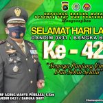 Kapolres Bangka Barat Berikan Ucapan Selamat Ulang Tahun Untuk Dandim 0431 Bangka