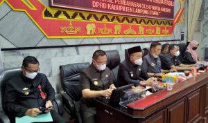 Bahas Terkait 4 RAPERDA DPRD Kab, Lampura Gelar Paripurna