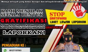 Tolak Segala Bentuk Gratifikasi , Polres Bangka Barat Canangkan Zona Integritas