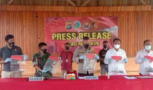 Polres Pasangkayu Press Release Pengungkapan Kasus Pembakaran Proferti Masjid