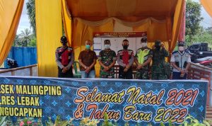 Polsek Malingping Polres Lebak Laksanakan Pos pam Nataru