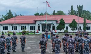 Sambut Pergantian Tahun 2022 Danlanal Babel Gelar Doa Bersama dan Apel khusus