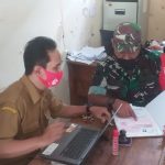 Babinsa Koramil 2306/Mancak Giat Puan Ter Pendataan Warga Usia 12 Tahun