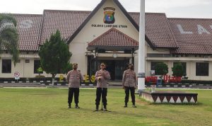 Waka Polres Lampung Utara Memimpin Apel Bhabinkamtibmas