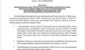 Covid-19 Meningkat, Plt Gubernur Sulsel Imbau Bupati/Walikota Penyiapan Infrastruktur Kesehatan