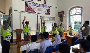 Sat Lantas Polres Bangka Gelar Pendidikan  dan Pelatihan di SMA Setia Budi Sungaliat