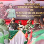 Kunjungi Koramil Purbolinggo, Ini Pesan Dandim 0429/Lamtim Kepada Prajurit Dan Persit