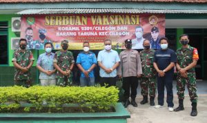 Dandim 0623/Cilegon Melaksanakan Monitoring Vaksinasi