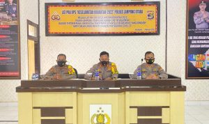 Wujudkan Budaya Tertib Berlalulitas, Polres Lampung Utara Gelar Lat Pra Ops Keselamatan Krakatau 2022