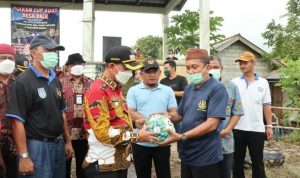 Bupati Mulkan Secara Resmi Buka Open Tournament Sepak Bola Cup 2022 di Bangka