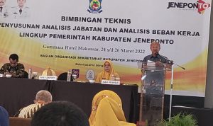 Bupati Jeneponto Buka Bimtek Ortala Penyusunan Analisis Jabatan dan Beban Kerja Lingkup Pemkab, Ini Tujuanya