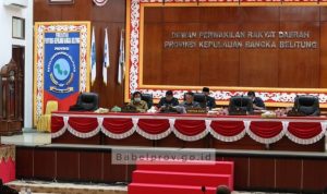 DPRD Provinsi Babel Umumkan Penetapan Pimpinan dan AKD Masa Jabatan 2022-2024