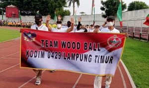 Berikan Suport Atlet Wood Ball, Dandim : Persembahkan yang Terbaik Buat Satuan