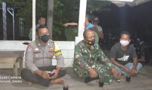 Pastikan Ramadhan Aman, Tiga Pilar Kecamatan Labuhan Maringgai Cek Ronda Malam