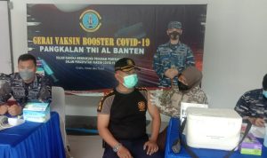 Jelang Idul Fitri Lanal Banten Buka Gerai Vaksin di Pelabuhan PT. ASDP