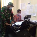 Anggota Koramil 2307/Ciwandan Giat Puan Ter Pendataan Terkonfirmasi Covid 19