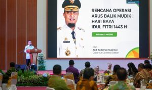 Gubernur Sulsel Rakor Arus Balik 2022 Bersama Forkopimda dan Pemerintah Daerah