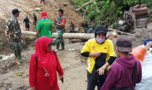 Camat Bambalamotu Kunker ke Desa Wulai, Sekaligus Tinjau Sasaran TMMD