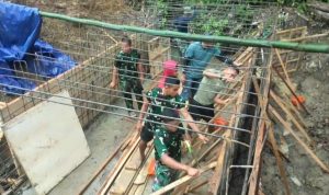 Anggota TMMD Merakit Mal, Persiapan Pengecoran Box Culvert