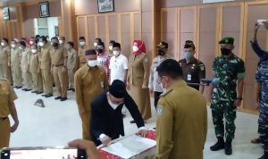 Pejabat Pimpinan Tinggi Pratama Basel Dilantik Bupati Riza Herdavid