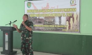 Kodim 0623/Cilegon Mengadakan Kegiatan Komunikasi Sosial