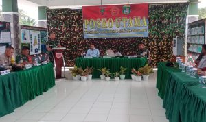 Dansatgas Memaparkan Program TMMD ke-113 ke Kasdam XlV Hasanuddin