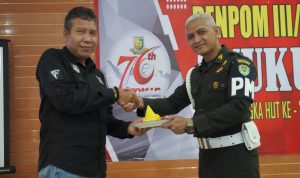 Denpom III/4 Serang Peringati Apel Corps Hut Ke-76 Pomad dan Acara Syukuran