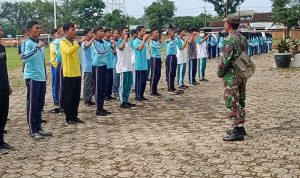 Babinsa Koramil 04/Sribhawono Seleksi Calon Paskibra Tingkat Kecamatan