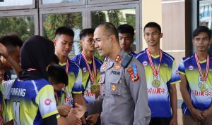 Tim Bola Volley Polres Pinrang,Sabet Juara 1 Ajang Kapolda Cup 