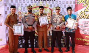 Perlombaan Siskamling Polres Lampung Utara Kota Bumi Ilir Dapatkan Juara 3