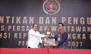 Atal S Depari Mengapresiasi Program PWI Prov Babel Periode 2022-2027