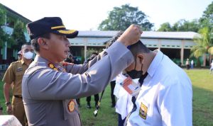 Kapolres Lampung Utara Pimpin Upacara  Sekaligus Buka MPLS SMA-SMK 