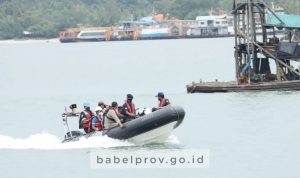 Keamanan Wilayah Laut Babel Gelar Patroli di Perairan Teluk Kelabat